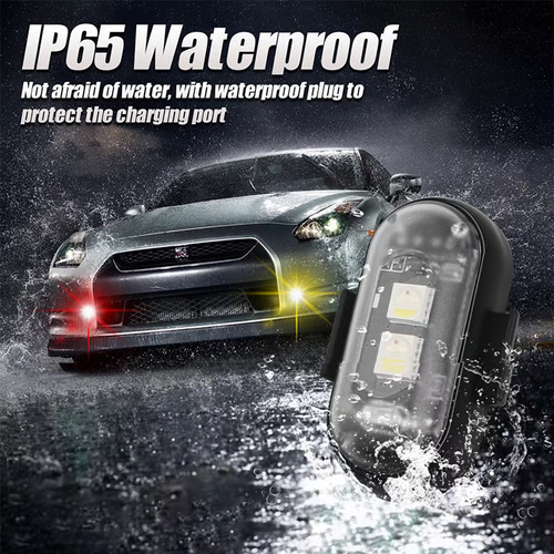 🔥🔥🔥（6 pcs）Wireless RGB Warning Lights USB Charging Interface Flash Position LED Strobe Lights for Motorcycles Airplanes Helicopters🔥🔥🔥