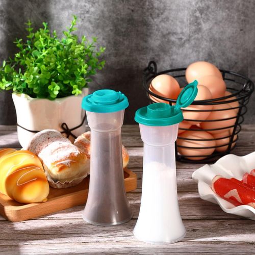（2pcs 1set）Salt & Pepper Shaker 2 Countsset Large Plastic Salt & Pepper Shaker with Lid, Moisture-proof Seasoning Bottle for Home Kitchen Restaurant