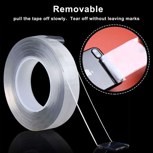 （3pcs 1set）Nano Double Sided Tape Heavy Duty, Multipurpose Removable Mounting Adhesive Grip Tape