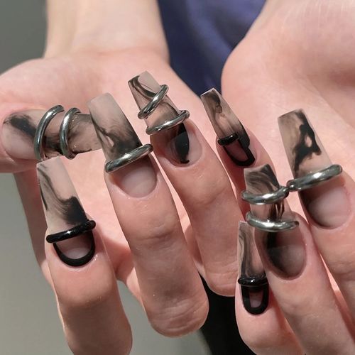 (24pcs 1set) High-quality reusable nail art decorations