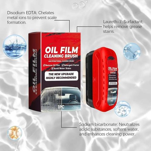 (2pcs 1set)Car Hydrophobic Windshield Coating Glass Cleaning Board Automotive Oil Film Cleaning Brush