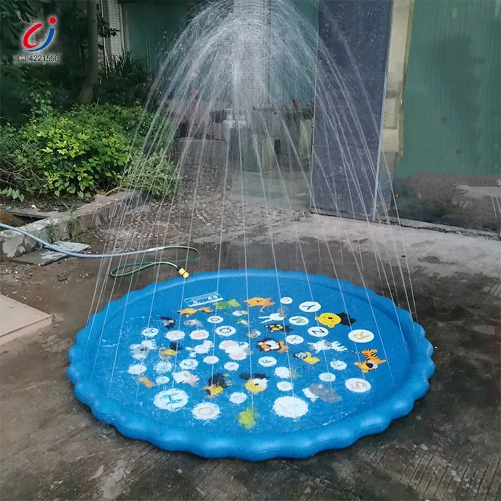Durable PVC Cartoon Sprinkler Mat - Colorful Alphabet & Animal Water Spray Toy, Educational Letter Learning Kids Toy, Portable Summer Outdoor Backyard Play Equipment for Children Ages 3-5