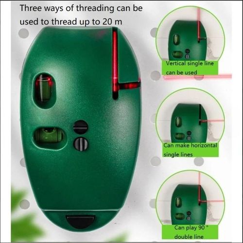 Mini Mouse Shape Infrared Laser Level 90 Degree Square Right Angle Measuring Tool for Home DIY Automotive Repair Too