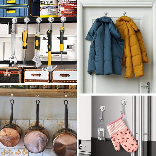 （12pcs 1set）30 lb Strong Magnetic Hook for Refrigerator Cruise Essentials Suitable for Kitchen Home Classroom Whiteboard Beach Vacation