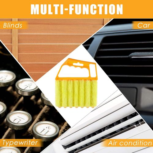 Handheld Plastic Window Venetian Blind Cleaner Duster Tool Shutter Brush for Blinds Air Conditioner Vent Keyboard Cleaning