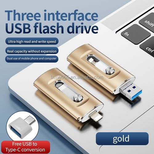 High Speed Thumb USB 3.0,4 in1 USB Memory Stick Thumb Drive for iPhoneiPadAndroidPC, External Memory Photo Keeper Storage Stick