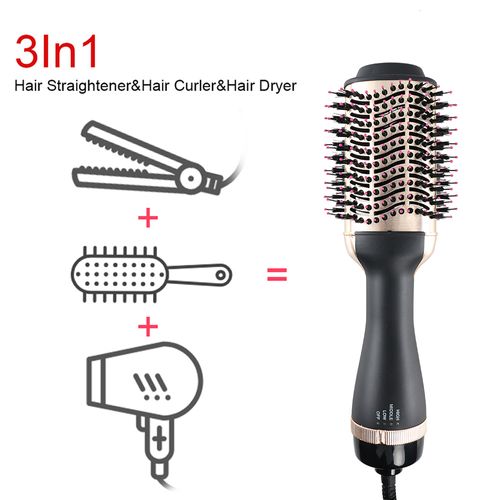 1200w ar quente secador escova profissional 2 em 1 alisador pente elétrico secador rotativo escova tambor Styler