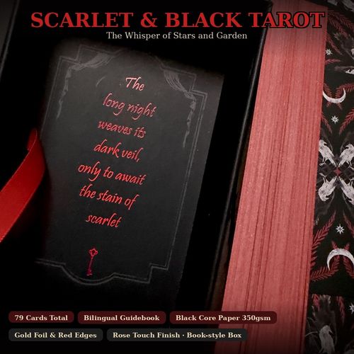 Scarlet & Black Tarot Deck