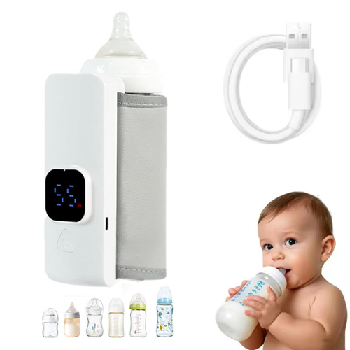 Portable rechargeable baby bottle heating bag