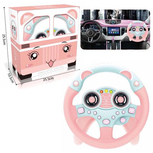 electric simulation steering wheel toy