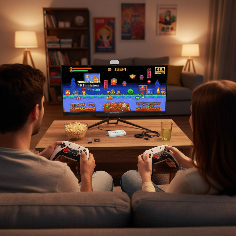 M15  Console 2.4G Dual Wireless Controller Game Stick 4K 20 Video Game Sticks