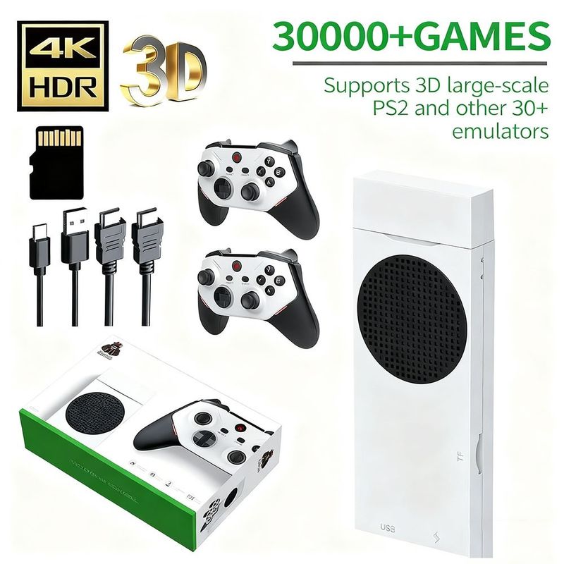 M88 Home Game Console Wireless Dual Controllers 128GB for 3d Games Hd 4K