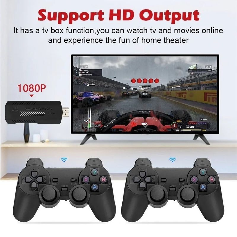 M10 X2 Plus Console 2.4G Dual Wireless Controller Game Stick 4K Retro Video Game Sticks