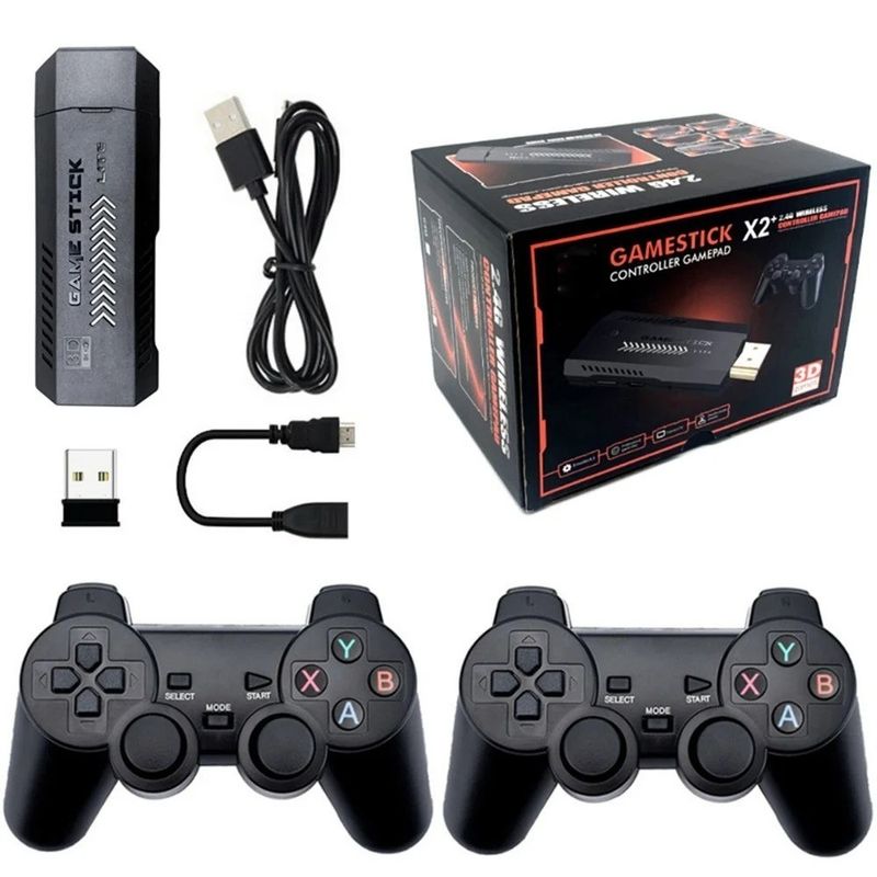 M10 X2 Plus Console 2.4G Dual Wireless Controller Game Stick 4K Retro Video Game Sticks