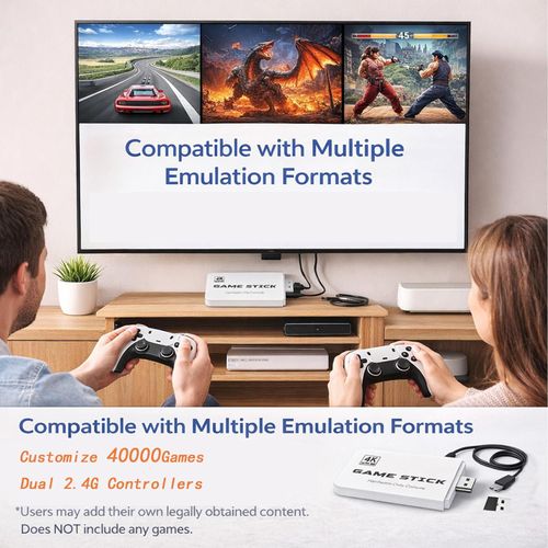 M15  Console 2.4G Dual Wireless Controller Game Stick 4K 20 Video Game Sticks