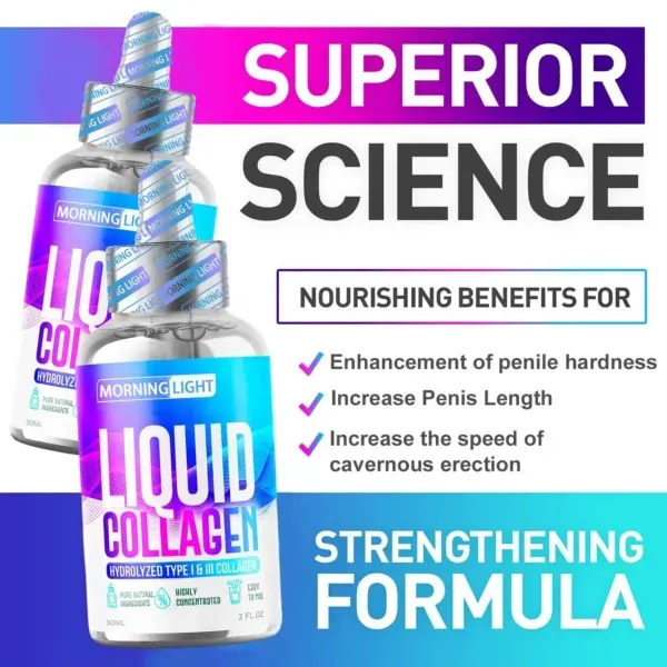 Morning Light Men's Liquid Collagen Testosterone Supplement