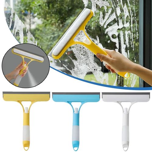 3 in 1 Double-side Glass Wiper Multifunctional Car Windshield Window Cleaner Windows Squeegee with Spray Bottle