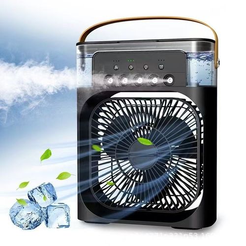 New Portable Mini Desktop 7 Color Light Electric Spray Water air Cooler Fan with Humidifier