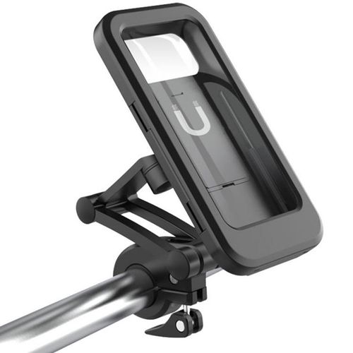 Universal Waterproof Motorcycle Bike Mobile Phone Holder Support Bicycle GPS 360° Swivel Adjustable Cellphone Holder