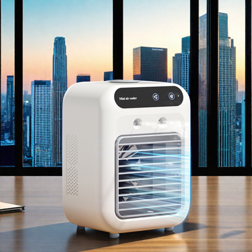 Desk Spray Fan Rechargeable Evaporative Air Cooler Personal Humidifier Portable Air Conditioner Fan