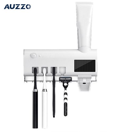 Smart solar toothbrush sanitizerSolar charged  UV disinfection  Auto shutoff  compatible with electric manual brushes Keeps brushes clean effortlessly
