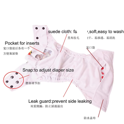 Reusable, eco-friendly, soft on baby's skin. Saves money, reduces waste. Easy to clean & adjust for a snug fit—ideal for daily use