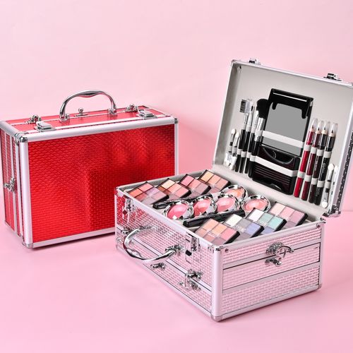 This exquisite cosmetic set is packed with diverse products foundations blushes  lipsticks   more All in a sleek box perfect for daily use or gifting