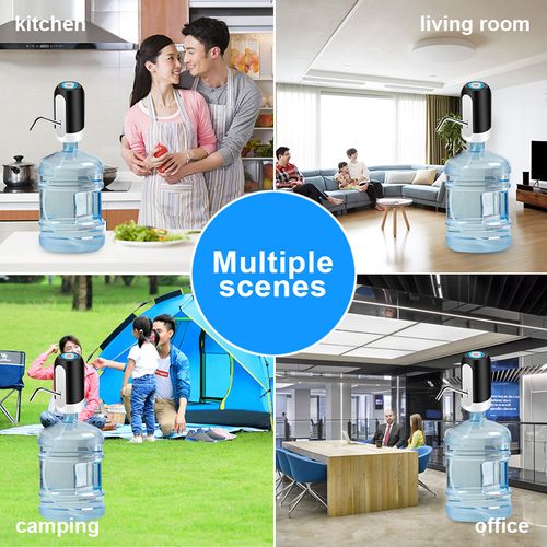 Electric bucket water pump USB rechargeable auto stop  Installs in seconds, perfect for hassle free water dispensing from barrels