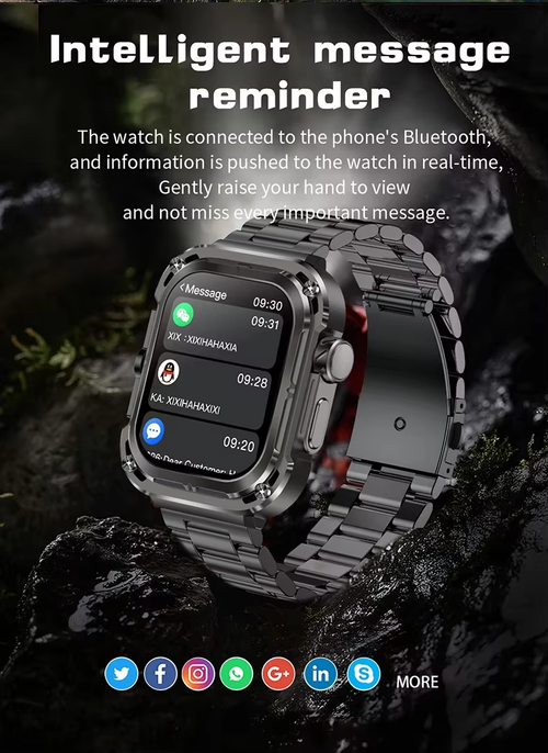 Smartwatch gift set  Watch with multiple straps  silicone leather  Easy to switch   ideal present for friends family