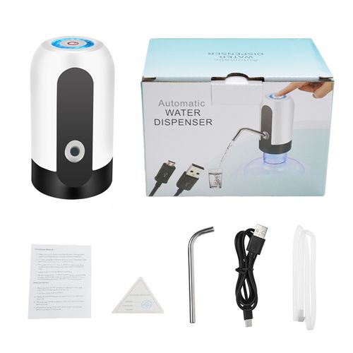 Electric bucket water pump USB rechargeable auto stop  Installs in seconds, perfect for hassle free water dispensing from barrels