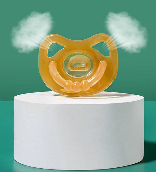 This pacifier soothes fussy babies, offers comfort, and is made of safe, soft material. Easy to clean for daily use.