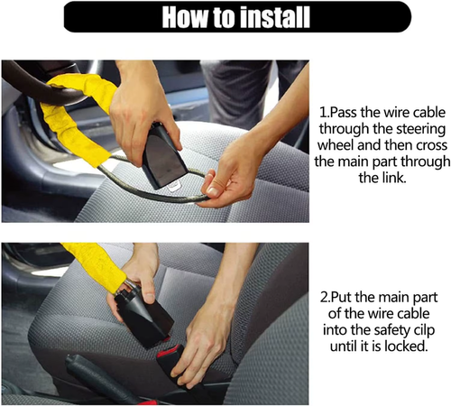 High-security vehicle security lock: anti-theft, anti-drill, compact design, ideal for all car models to protect your car
