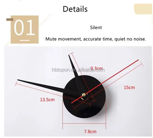 This DIY wall clock lets you assemble numbers  frame easily Drill free install with adhesive customize your style for home decor