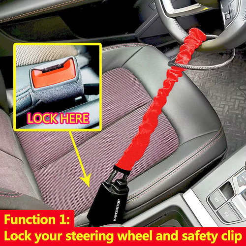High-security vehicle security lock: anti-theft, anti-drill, compact design, ideal for all car models to protect your car