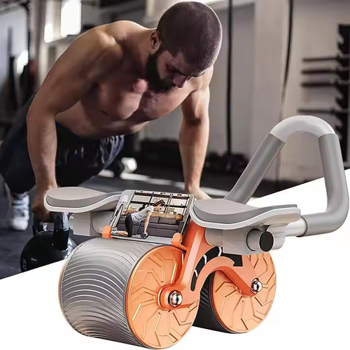 abs machine workout Automatic Rebound Ab Roller Wheel Exercise Equipment