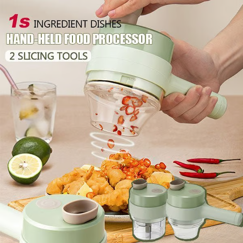 🔥4 In 1 Handheld Electric Vegetable Cutter Set