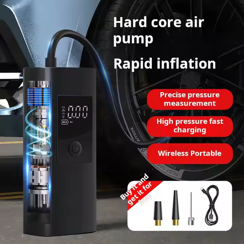 (🎁 50% OFF)🔥Portable Tyre Inflator & Rechargeable Pocket Air pump