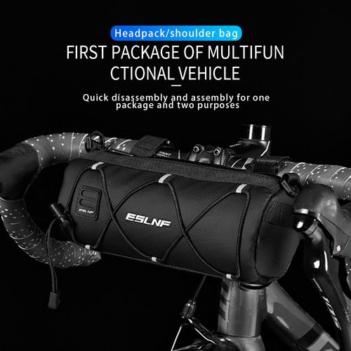Bicycle waterproof large capacity handlebar bag mountain bike outdoor portable multi-function shoulder bag