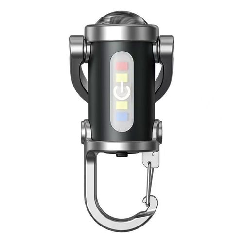 Portable Light Emitting Diode Small Work Light Keychain Pendant USB Rechargeable Flashlight Camping Multifunctional Keychain