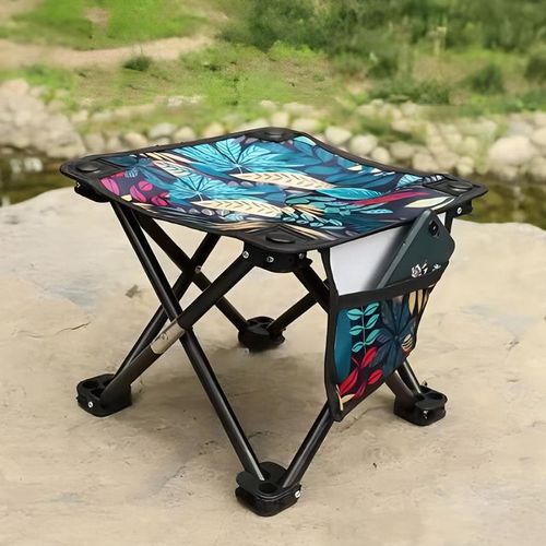 Outdoor portable telescopic folding chairs, fishing chairs, camping equipment and supplies, picnic and sketching chairs