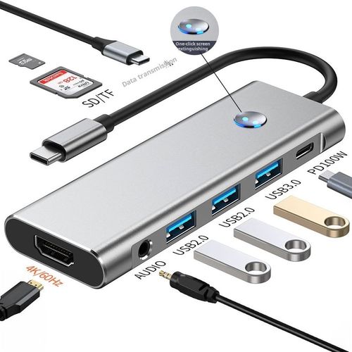 9 in 1 Hub USB C Hub Ports Multiport Hub Adapter