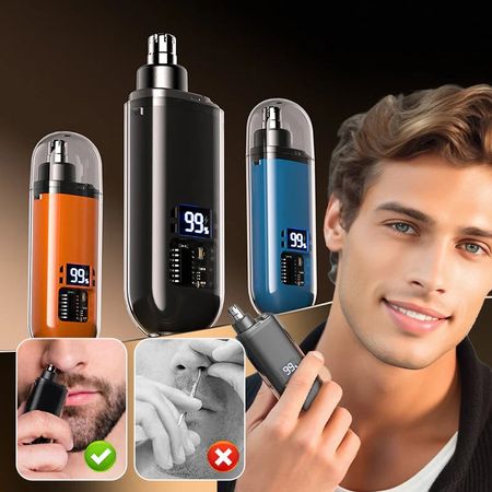 👃 Smart Electric Nose Hair Trimmer | Painless Grooming & Waterproof Design | Perfect Personal Care Gift 🎄✨