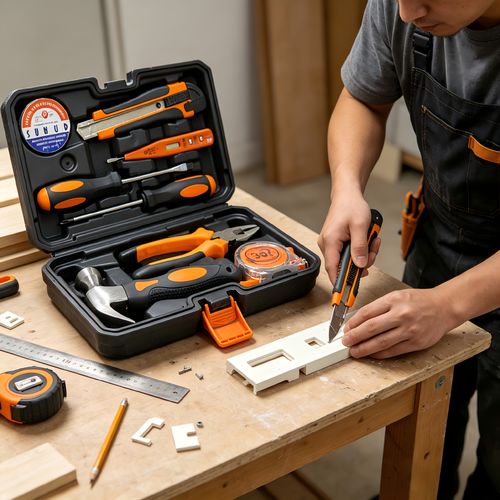 9-piece Toolbox Set for Car and Home Use
