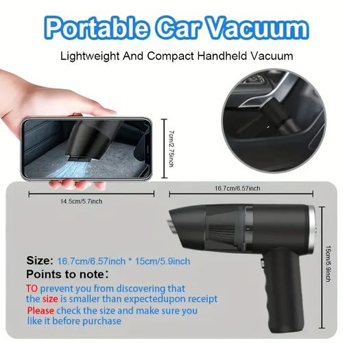 Wireless Handheld Car Vacuum