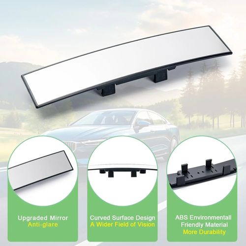 Universal Panoramic Clip-on Interior Car Rearview Mirror