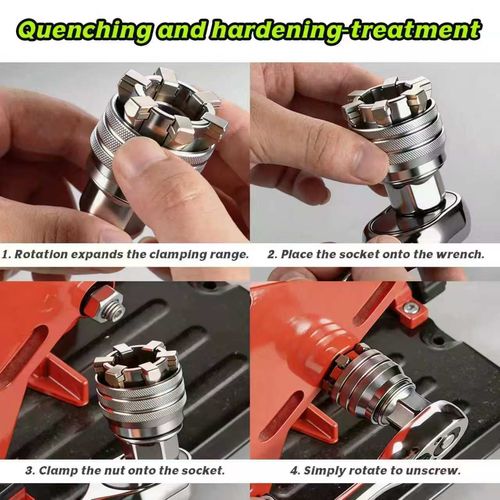 Multifunctional Universal Socket Wrench – General-Purpose Maintenance Tool, 3-Piece Set
