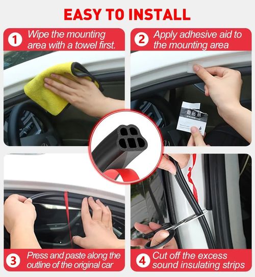 🔥Last item: 55 per cent off🔥🚪 16.40FT(5M) Car Door Sound Insulation Seal Strip 🔊