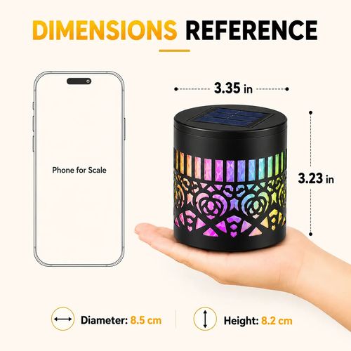 7-Color Solar Mandala Projector Wall Lights