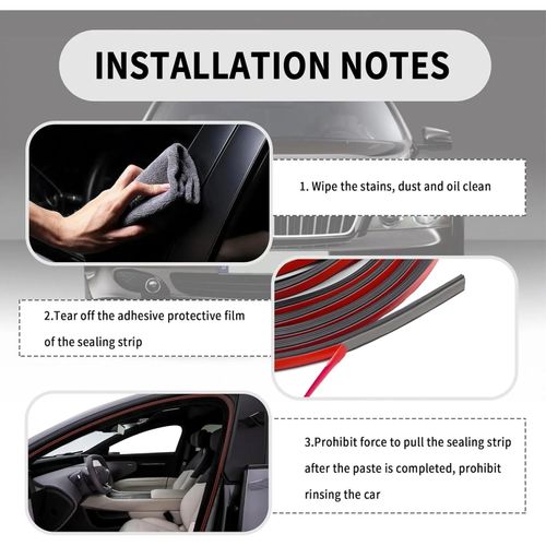 16.40FT(5M) Car Door Sound Insulation Seal Strip