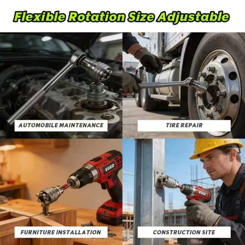 Multifunctional Universal Socket Wrench – General-Purpose Maintenance Tool, 3-Piece Set